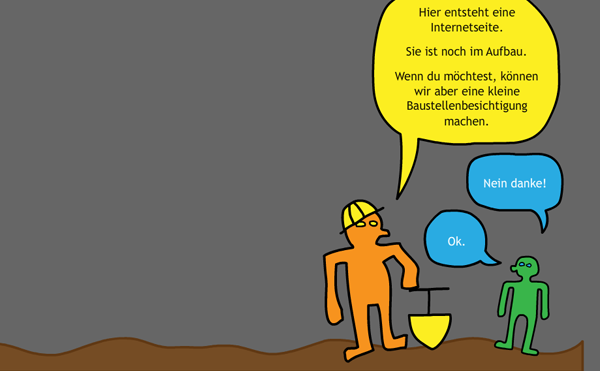 The navigation functions via clicking on speech bubbles. The navigation functions via clicking on speech bubbles.