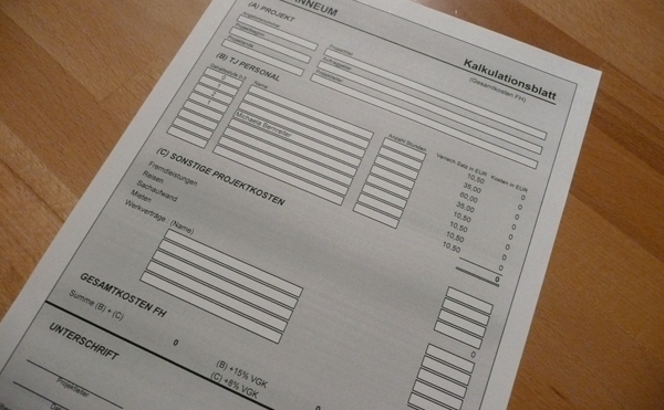 Ursprüngliches, kompliziertes Berechnungsformular Ursprüngliches, kompliziertes Berechnungsformular