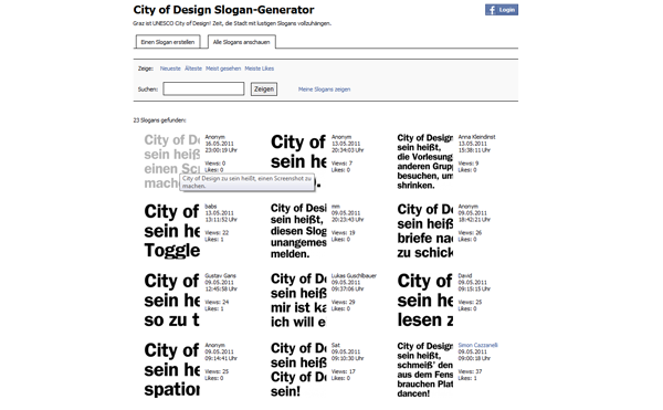 List of all created slogans List of all created slogans
