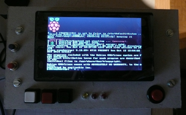 Boot screen of the Raspberry Pi Boot screen of the Raspberry Pi