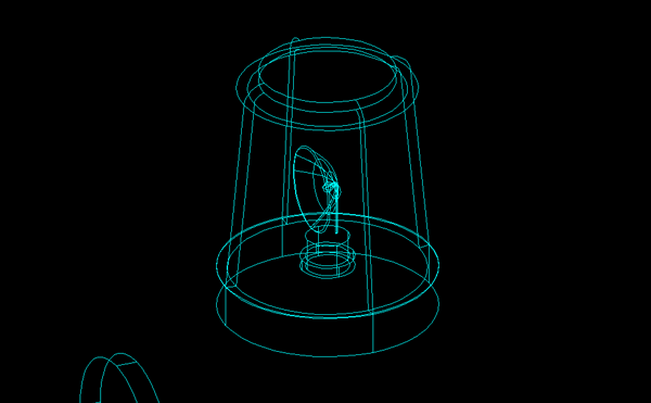 Wire frame of the warning signal